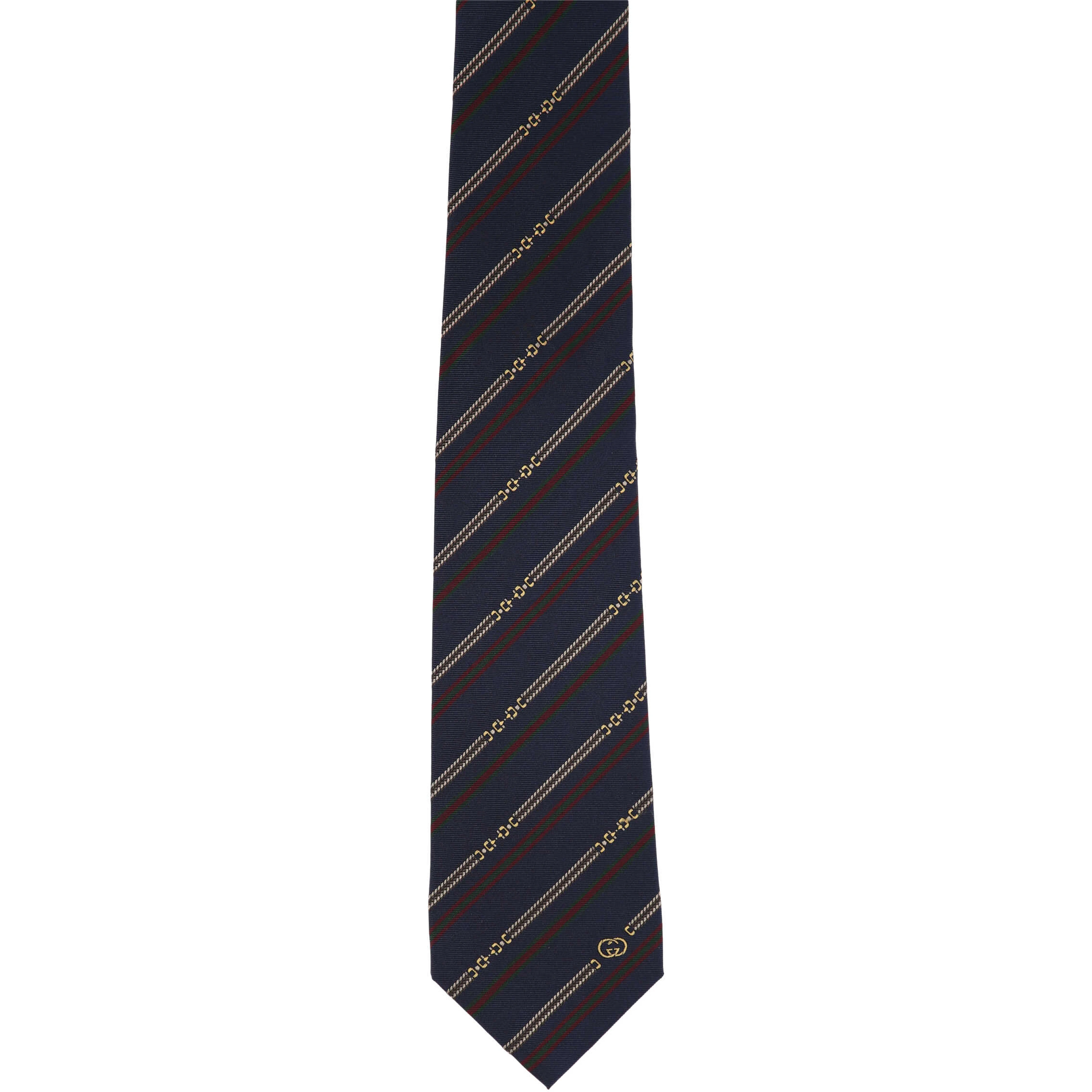 Gucci Ties Navy Blue/ Red