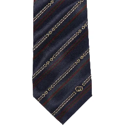 Gucci Ties Navy Blue/ Red