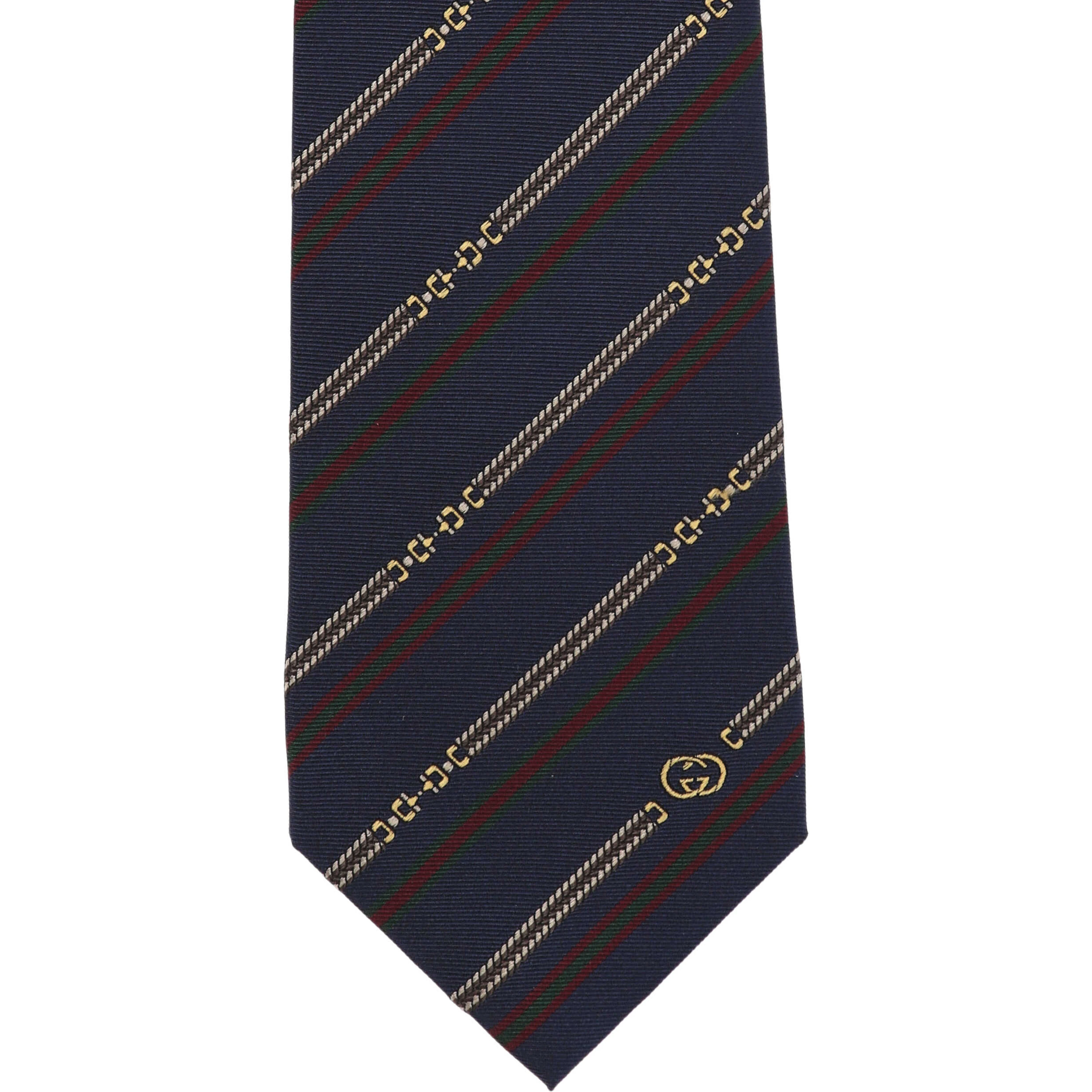 Gucci Ties Navy Blue/ Red
