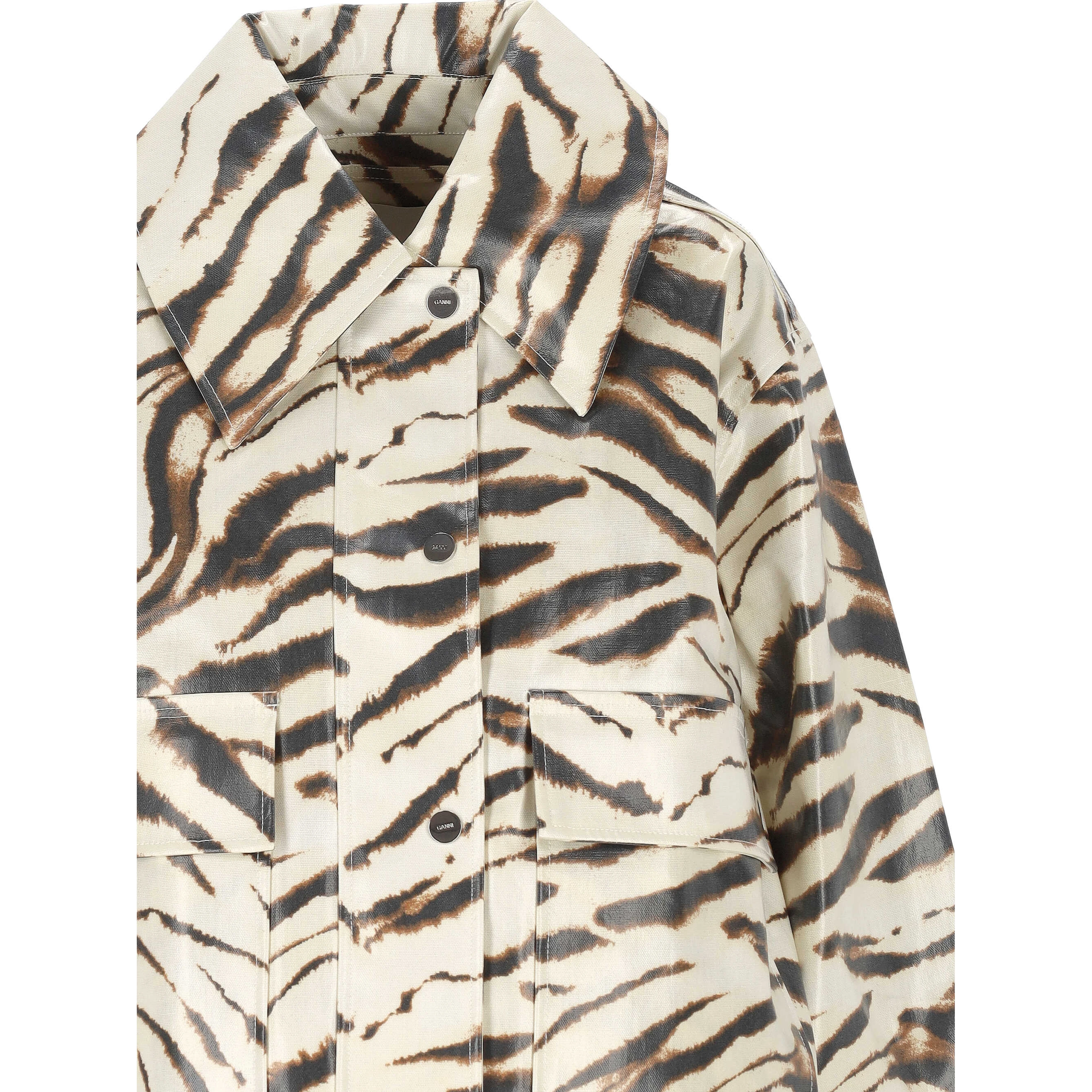 GANNI Jackets egret