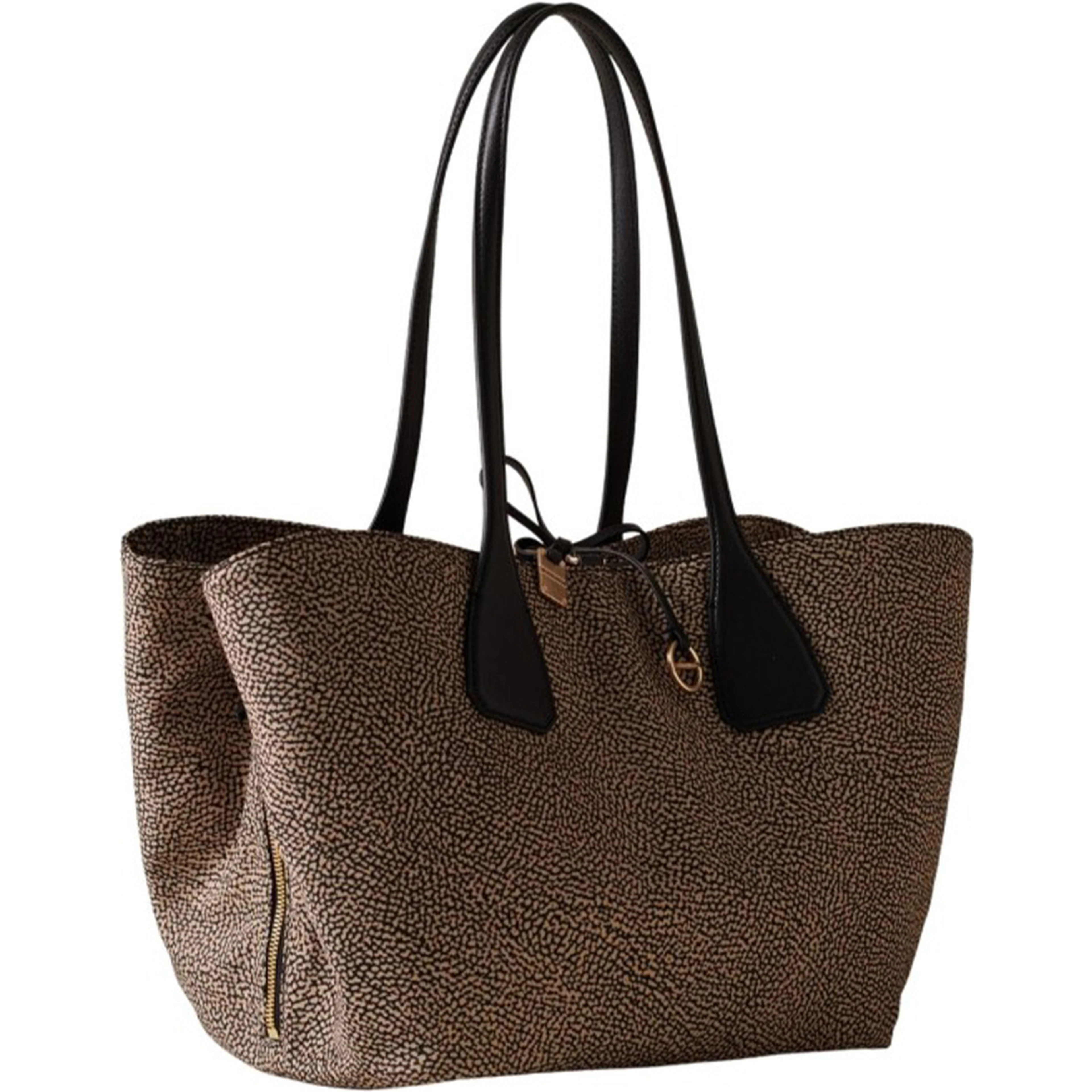 Borbonese Bags.. Natural/Black