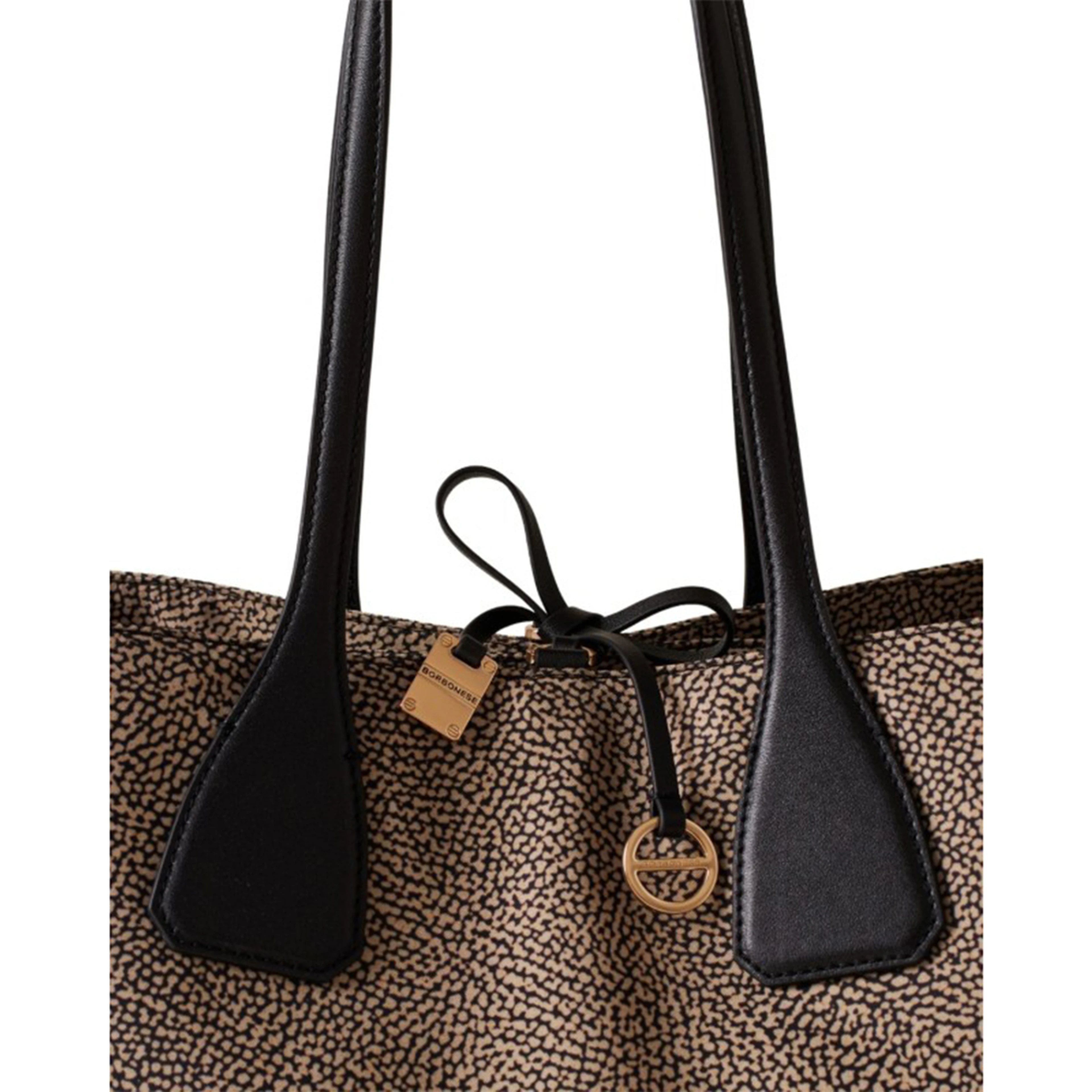 Borbonese Bags.. Natural/Black