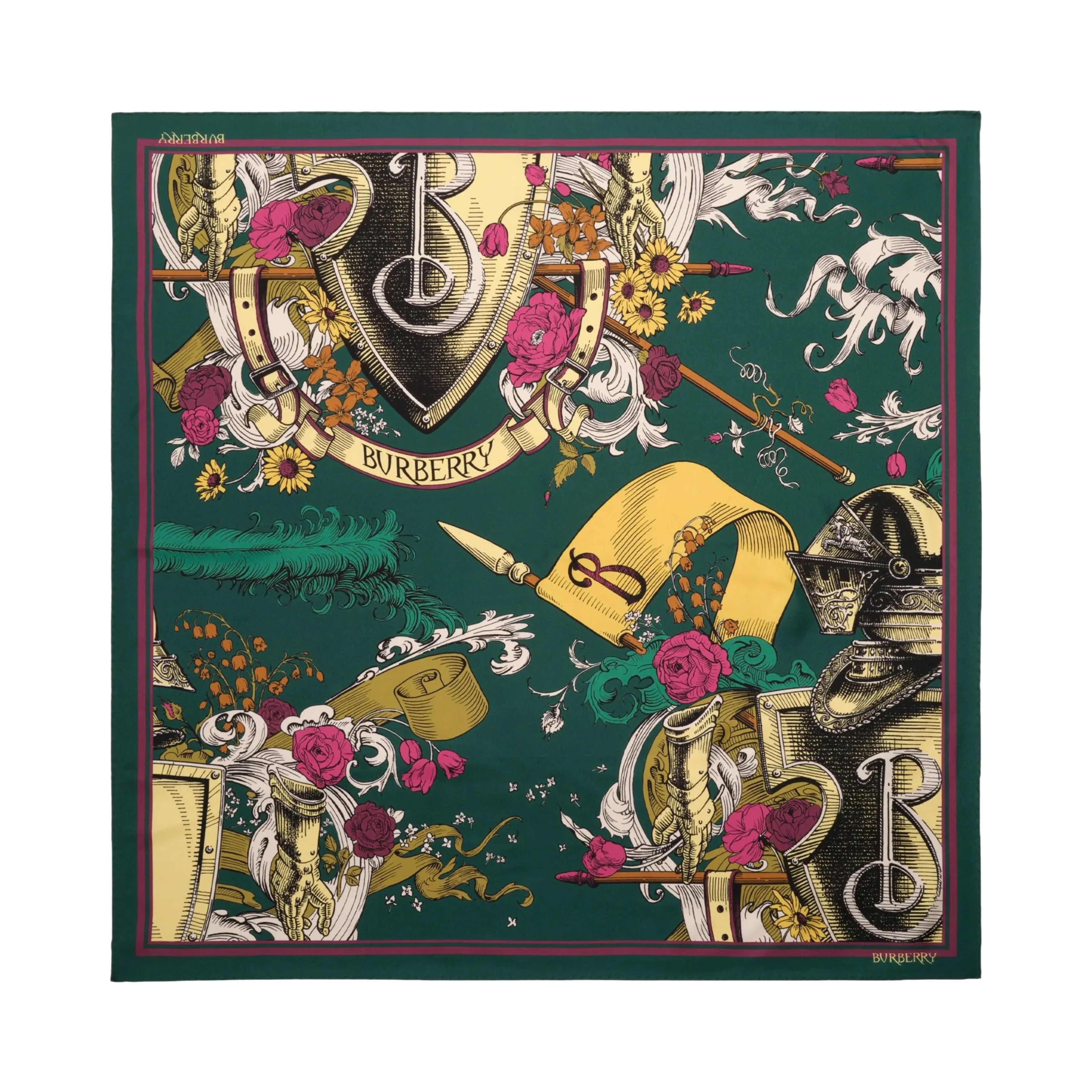 Burberry Scarfs Emerald Green