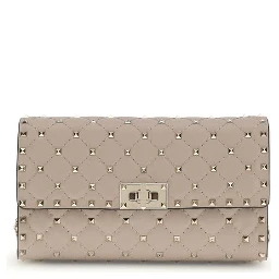 Beige Calf Leather Bos Taurus Shoulder Bag