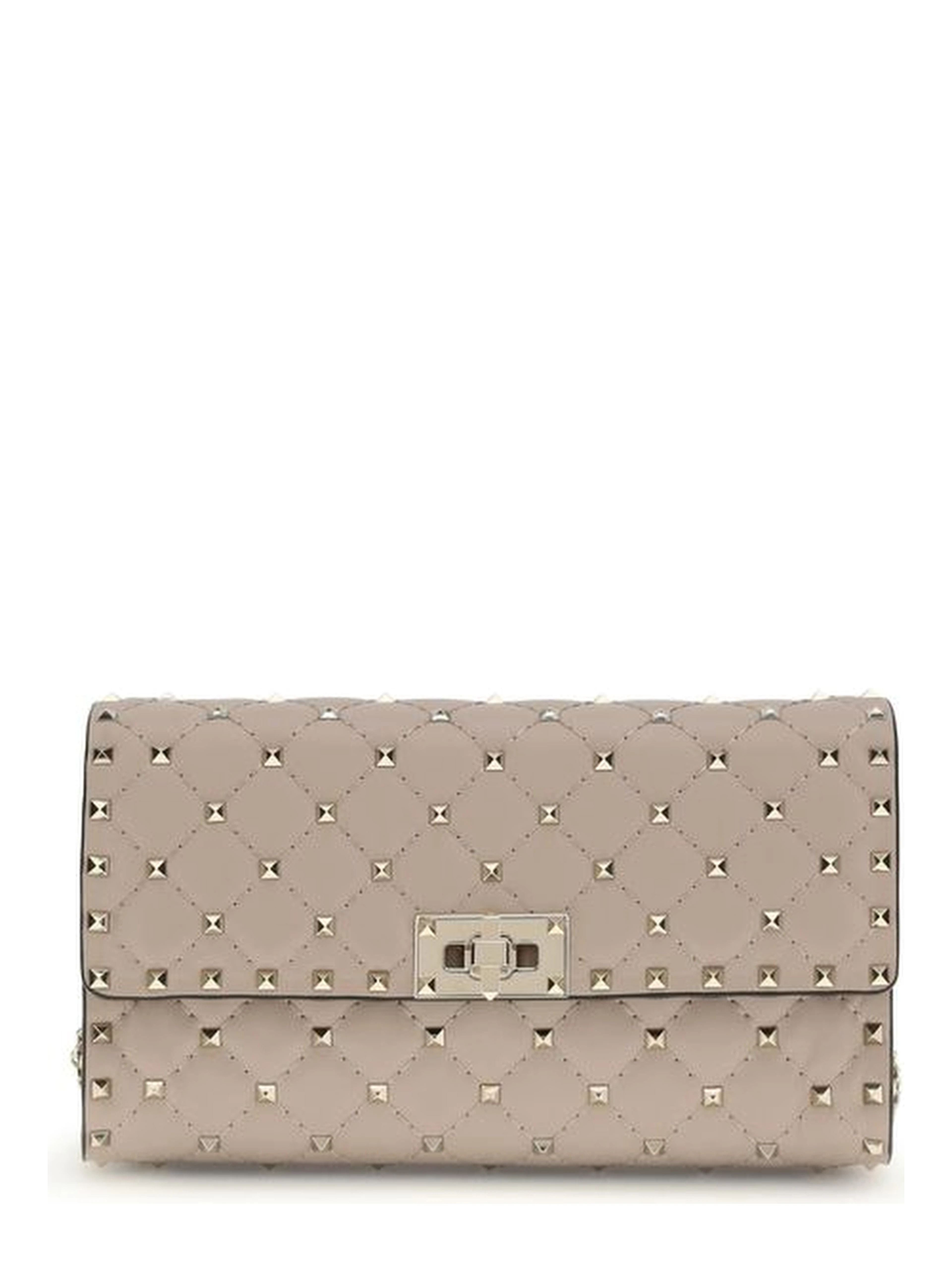 Beige Calf Leather Bos Taurus Shoulder Bag