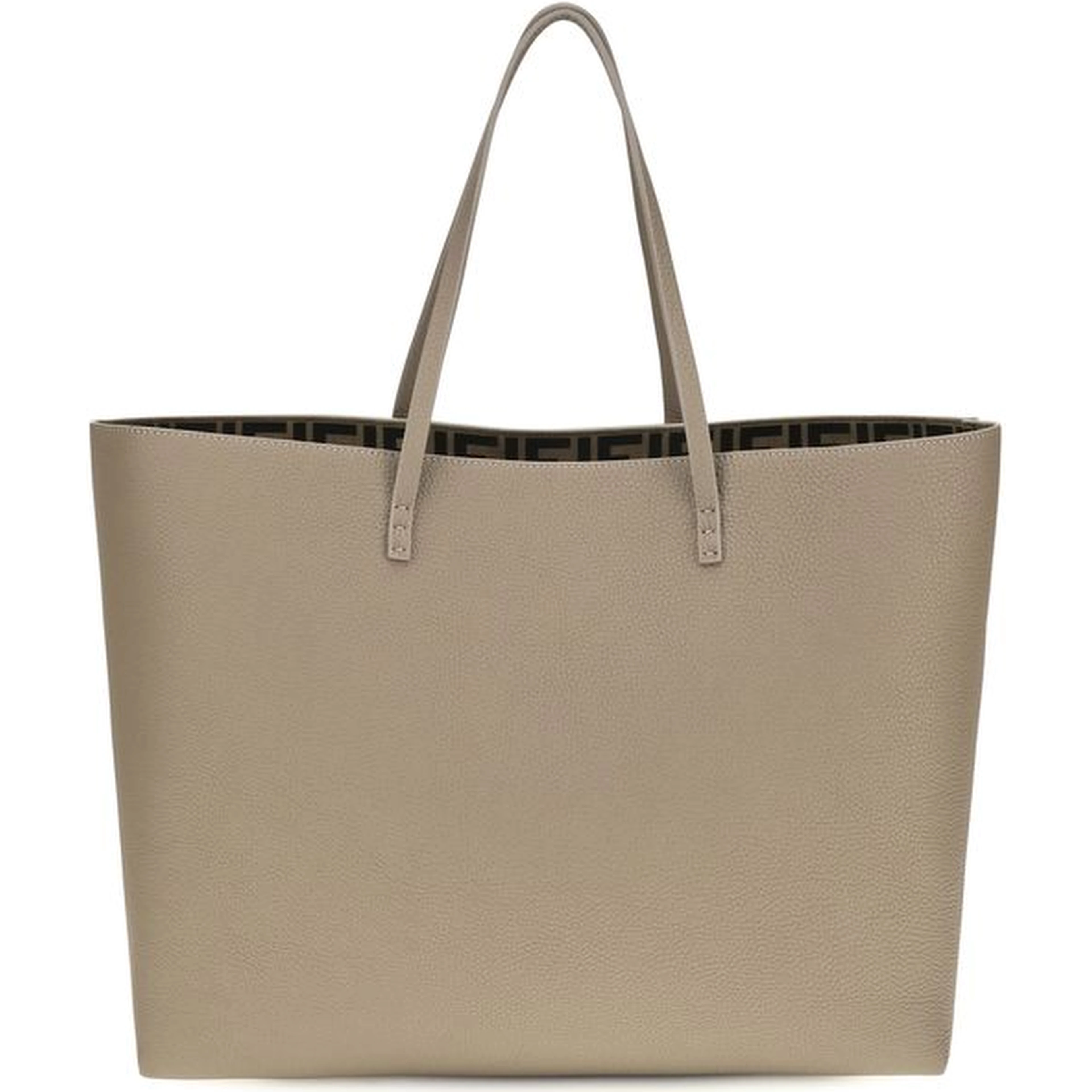 Beige Calf Leather Bos Taurus Shoulder Bag