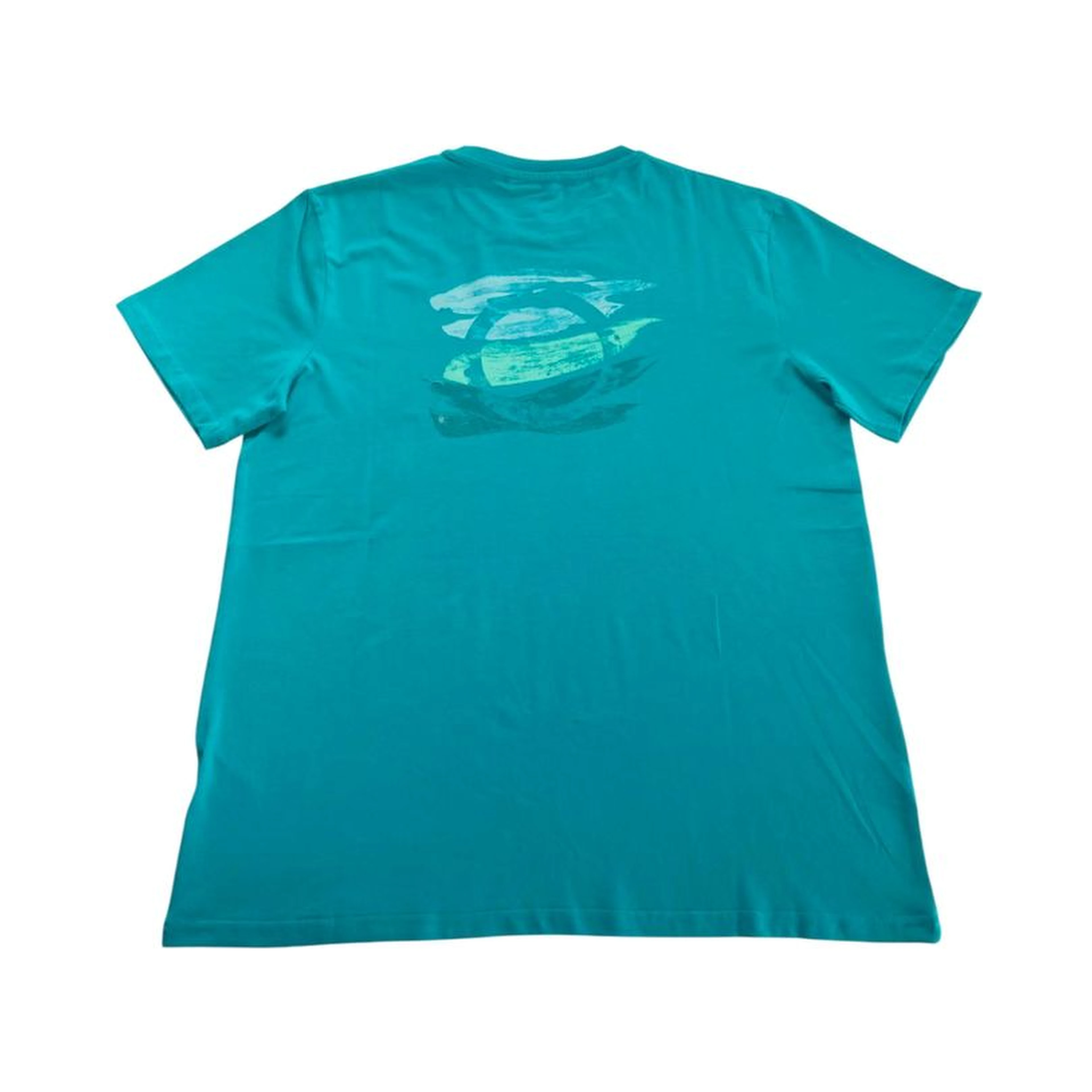 Light Blue Cotton Men T-Shirt