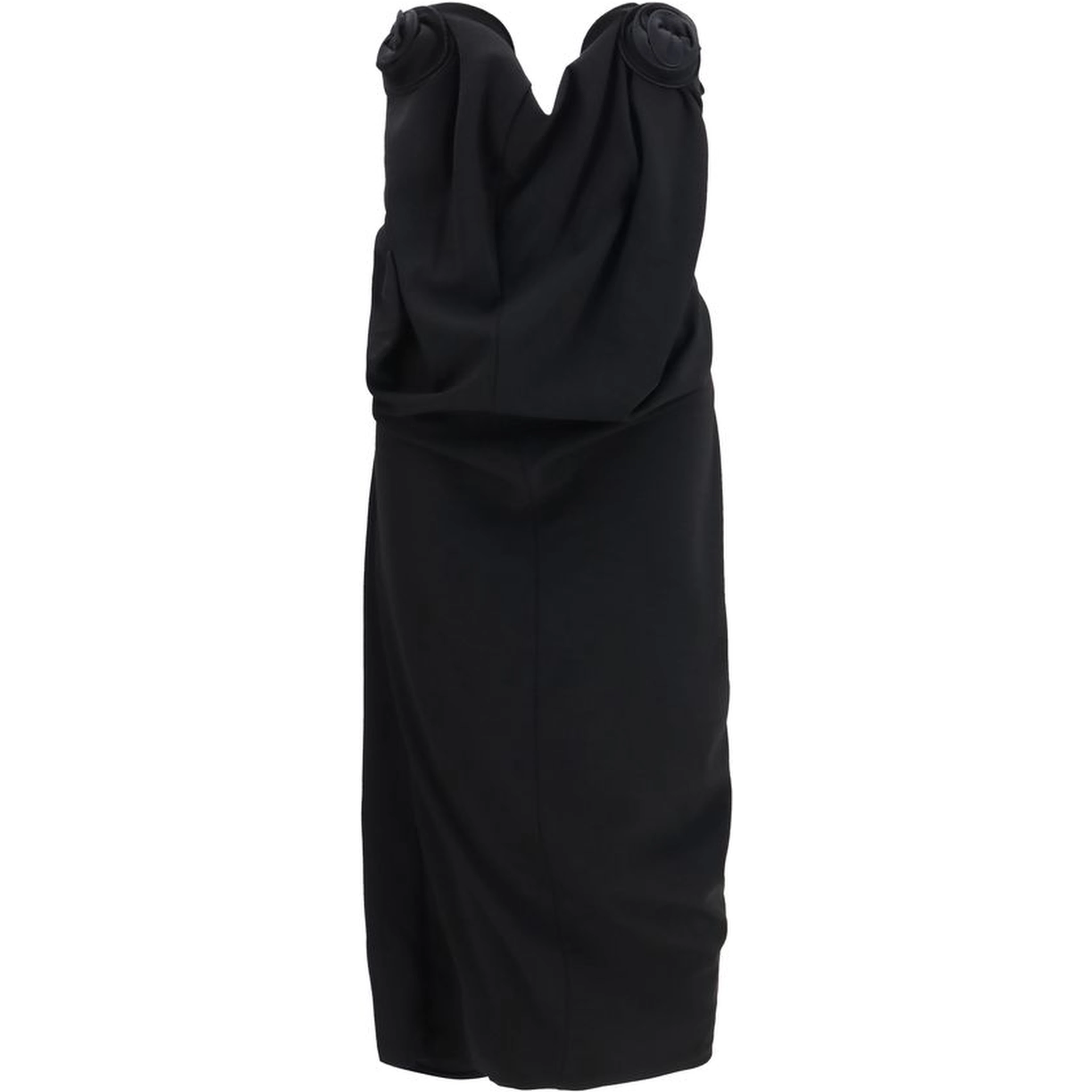 Black Wool Oves Aries Cocktail Dress