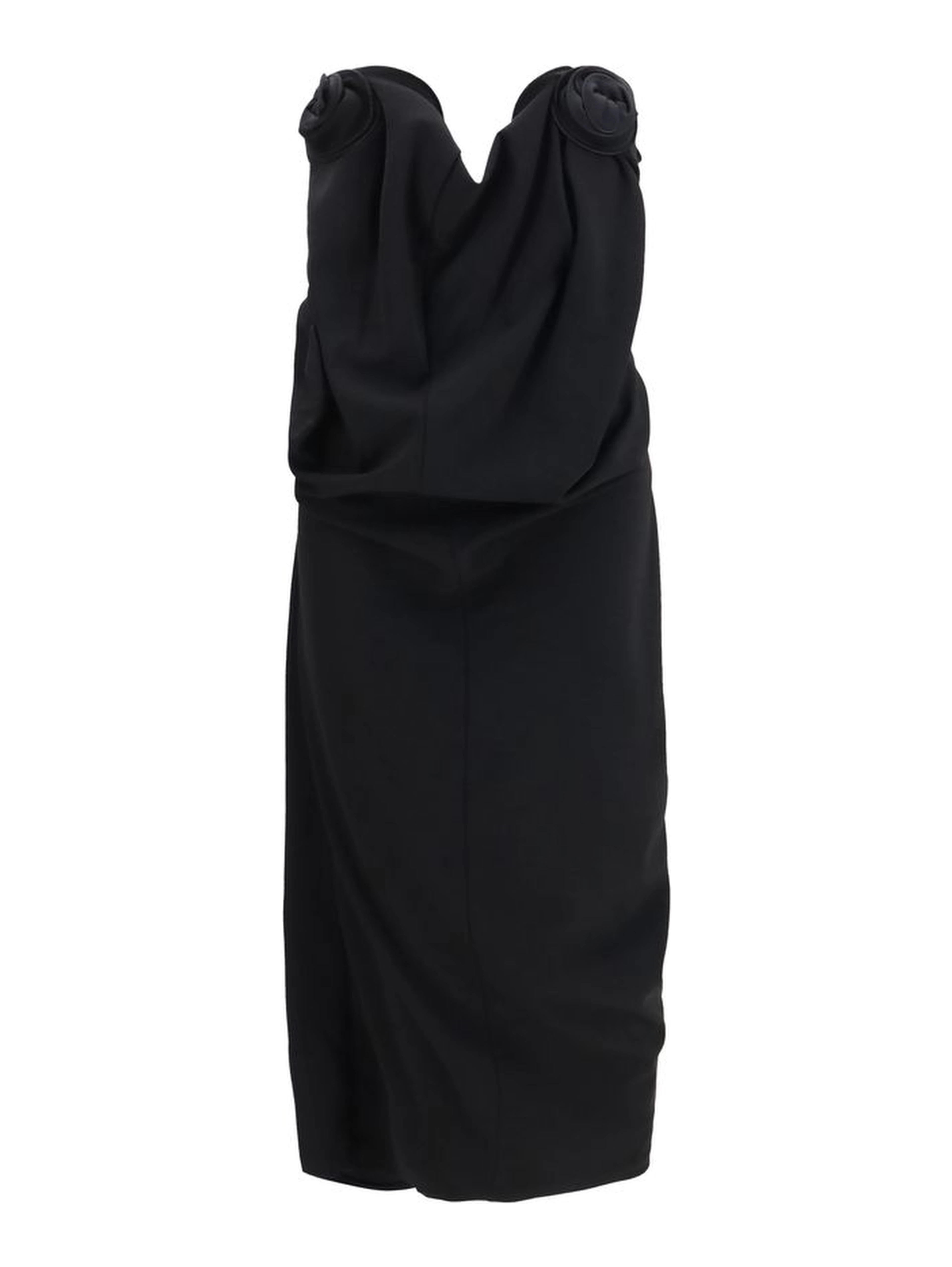 Black Wool Oves Aries Cocktail Dress