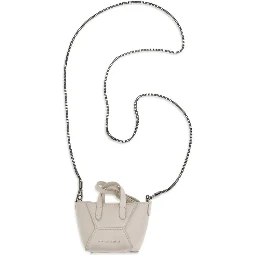 Beige Calf Leather Bos Taurus Shoulder Bag
