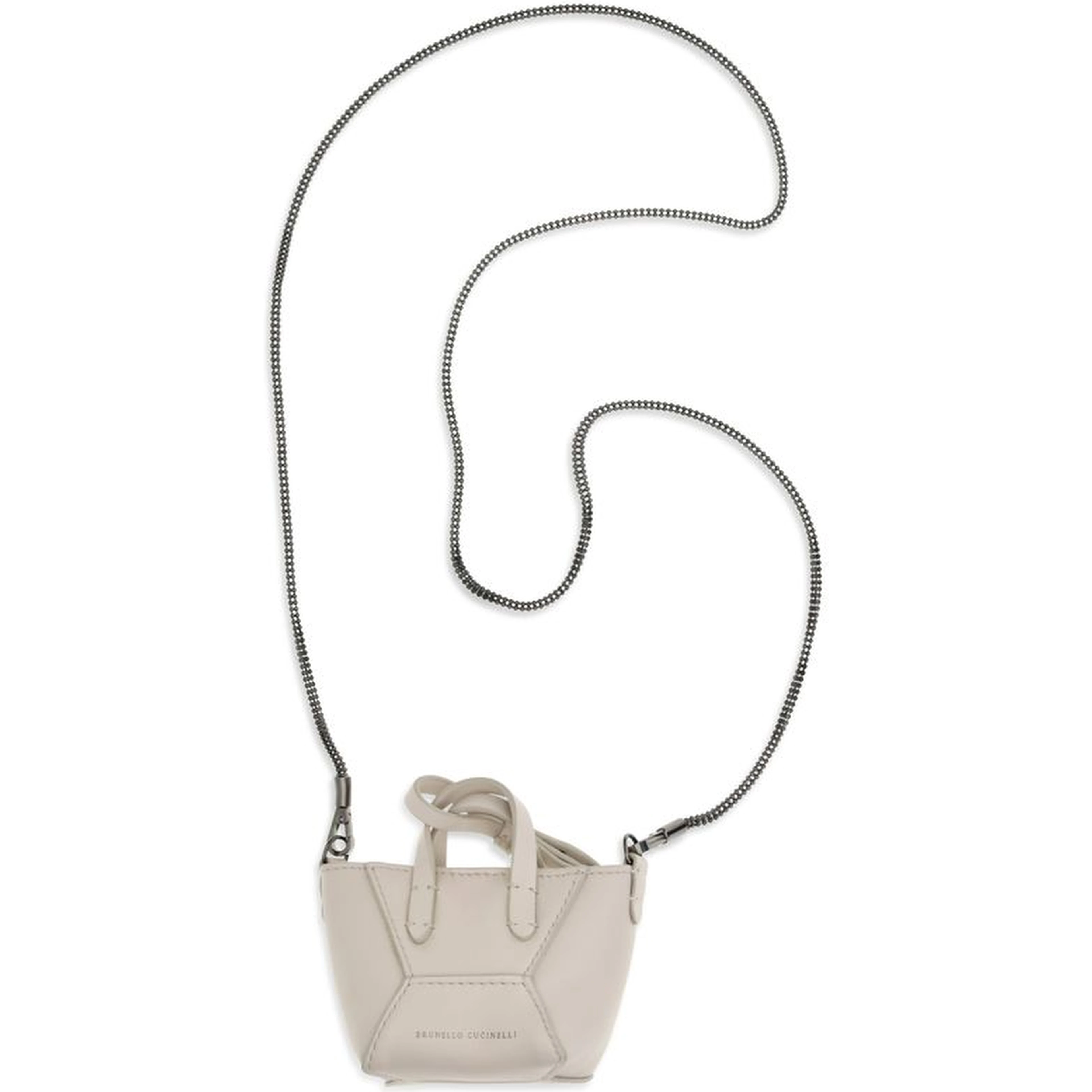 Beige Calf Leather Bos Taurus Shoulder Bag
