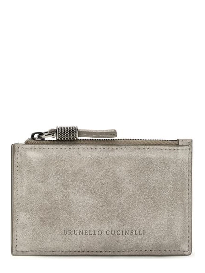 Gray Calf Leather Bos Taurus Wallet