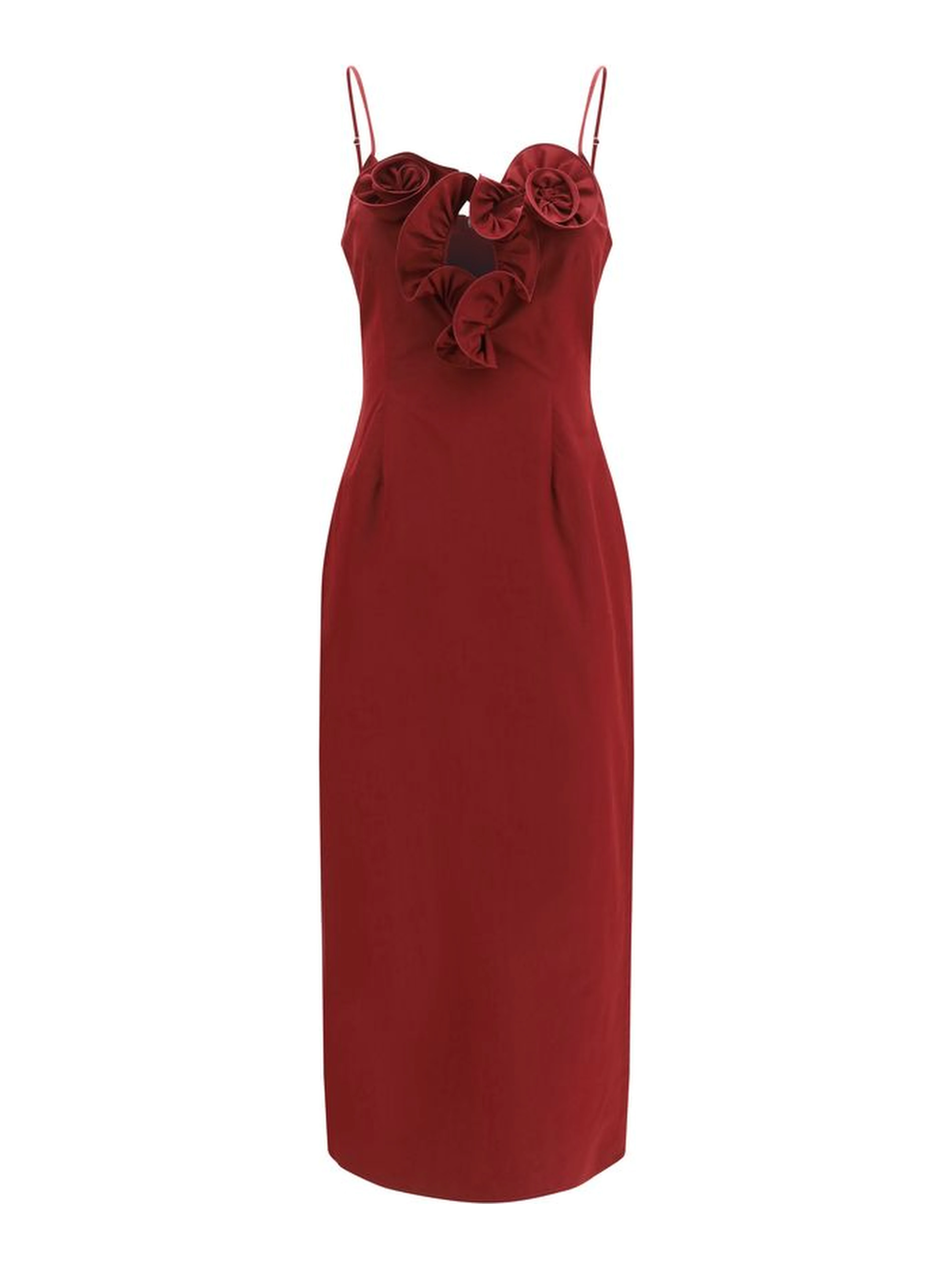 Bordeaux Cotton Cocktail Dress