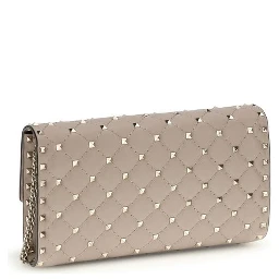 Beige Calf Leather Bos Taurus Shoulder Bag