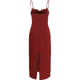 Bordeaux Cotton Cocktail Dress