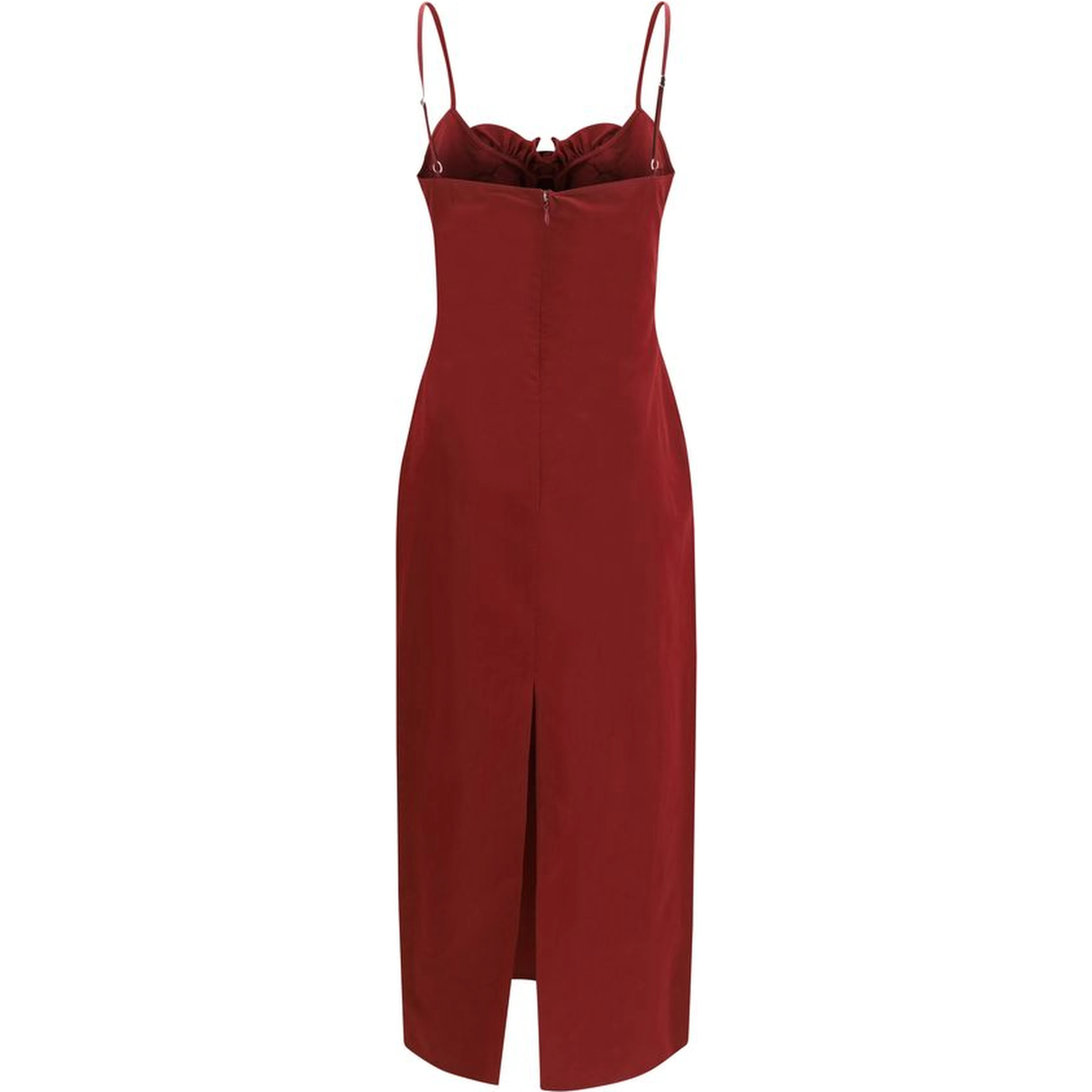 Bordeaux Cotton Cocktail Dress