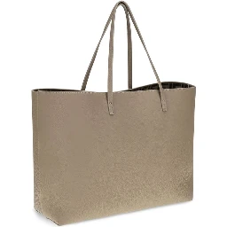 Beige Calf Leather Bos Taurus Shoulder Bag