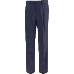 Blue Wool Oves Aries Dress Pants