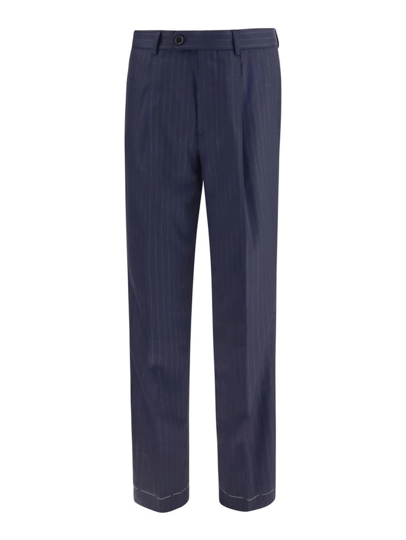 Blue Wool Oves Aries Dress Pants