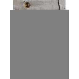 Gray Linen Casual Pants