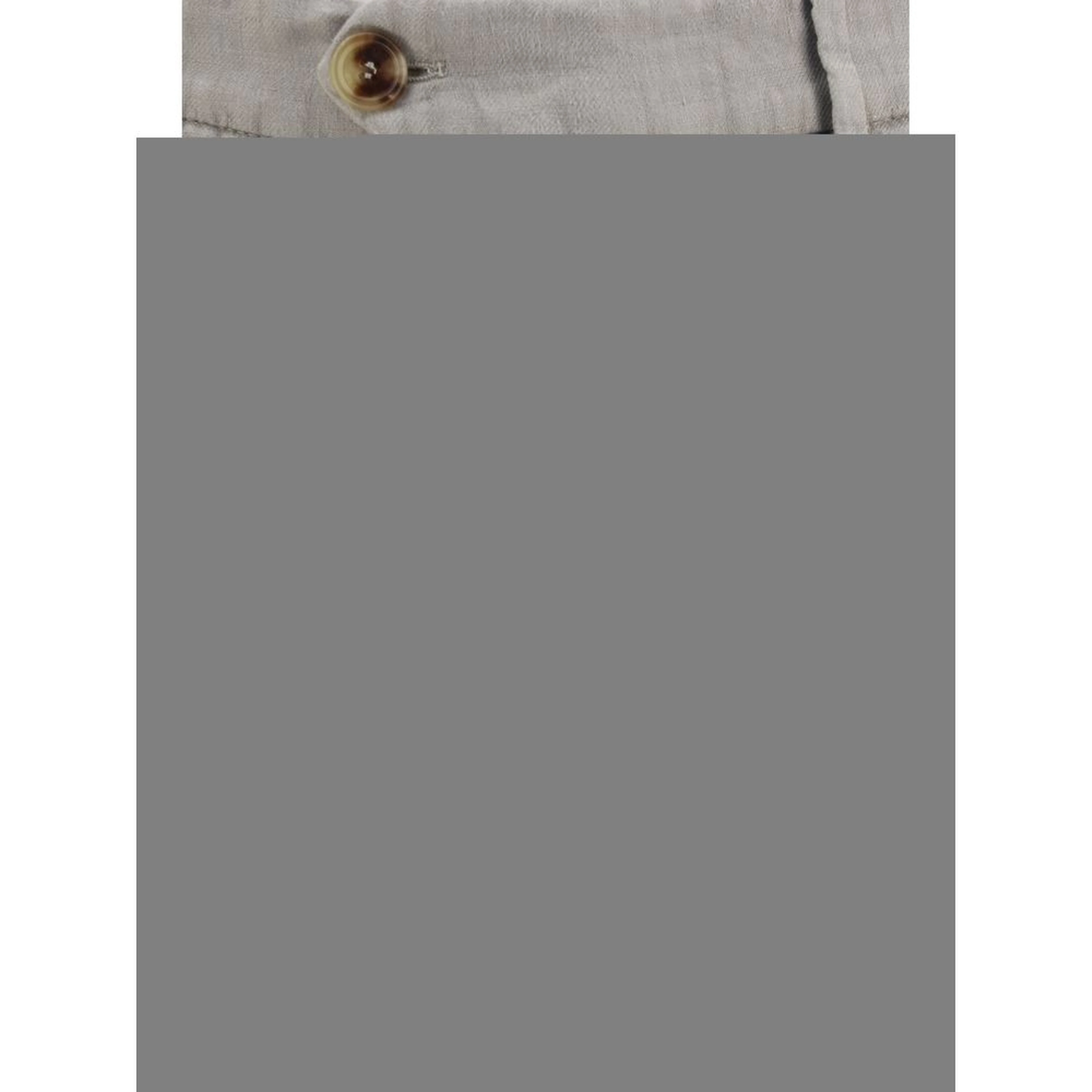Gray Linen Casual Pants