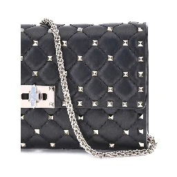 Black Calf Leather Bos Taurus Shoulder Bag