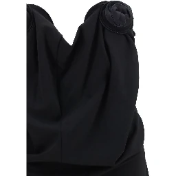Black Wool Oves Aries Cocktail Dress