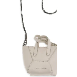 Beige Calf Leather Bos Taurus Shoulder Bag