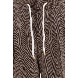 Brown Linen Casual Pants