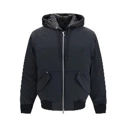 Black Nylon Full-Length Jacket