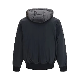 Black Nylon Full-Length Jacket