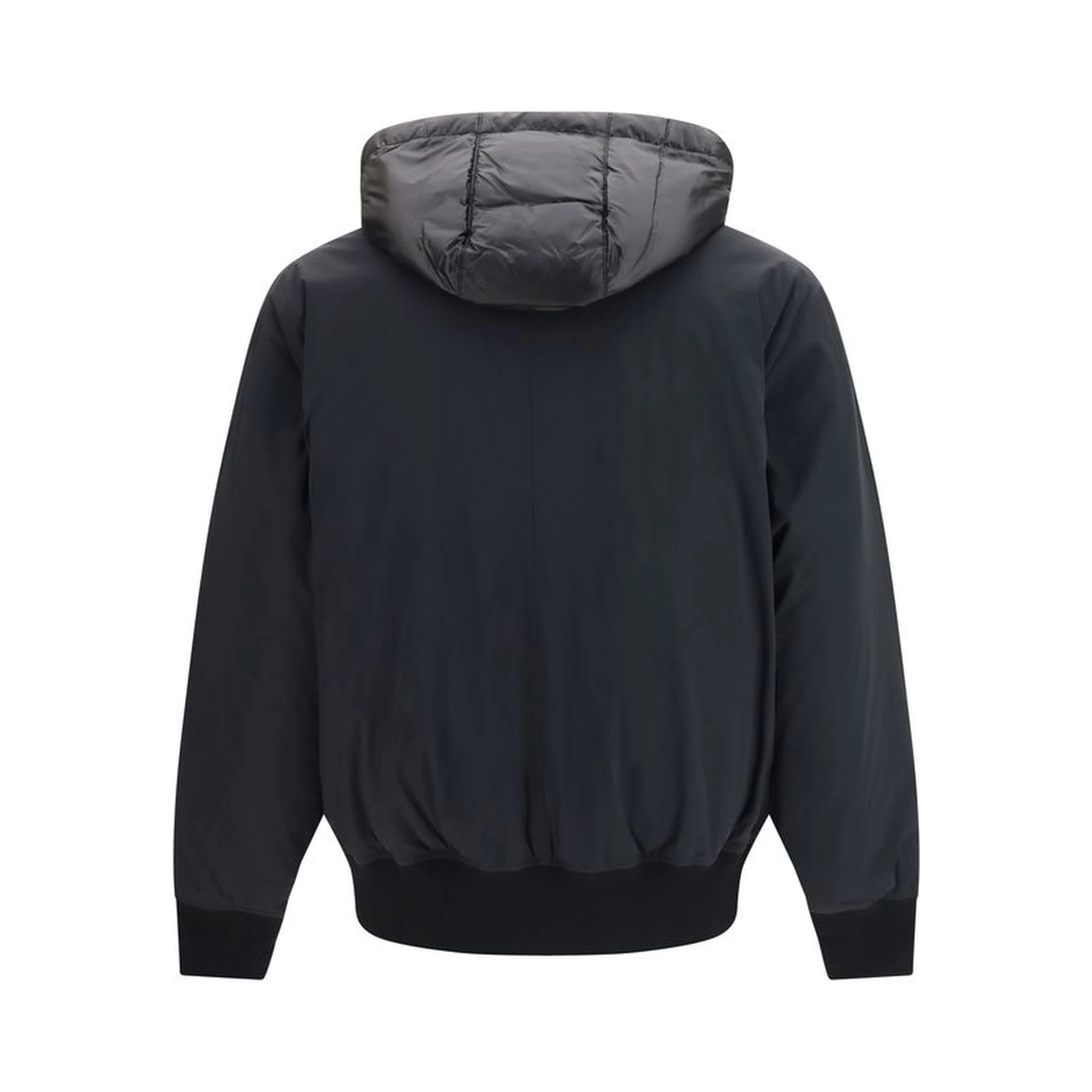 Black Nylon Full-Length Jacket