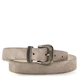 Beige Calf Leather Bos Taurus Regular Belt