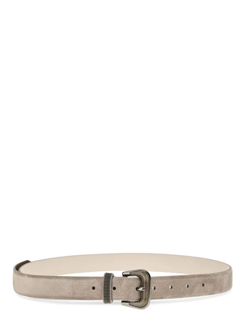 Beige Calf Leather Bos Taurus Regular Belt