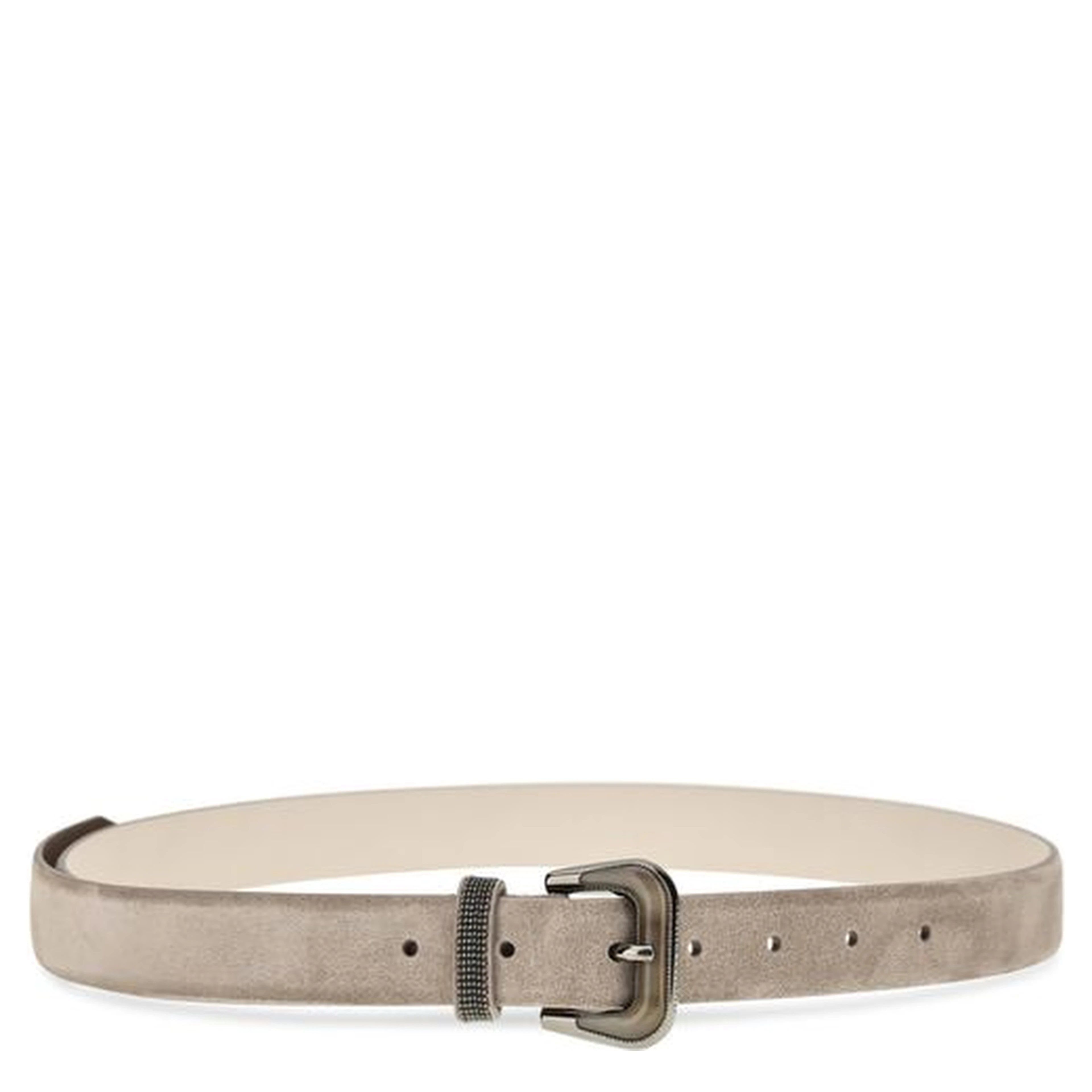 Beige Calf Leather Bos Taurus Regular Belt