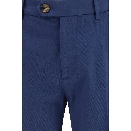 Blue Cotton Pants