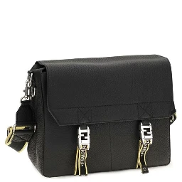 Black Calf Leather Bos Taurus Shoulder Bag