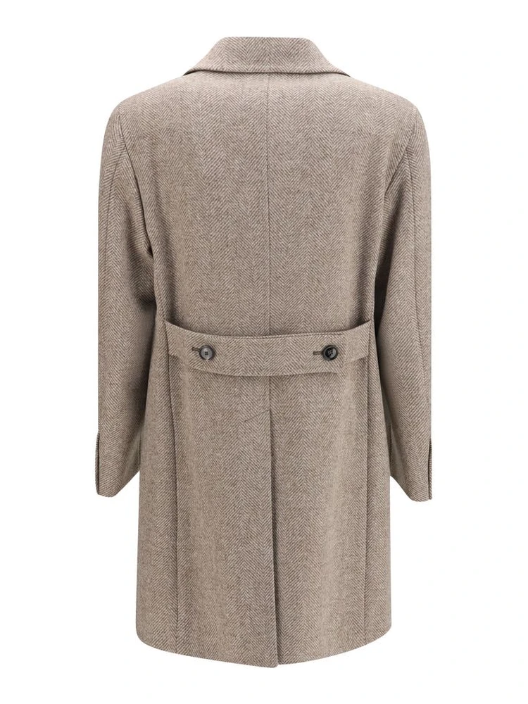 Beige Wool Oves Aries Coat alternative