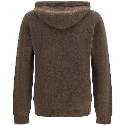 Brown Wool Oves Aries Hoodie
