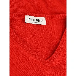 Miu Miu Sweaters Red