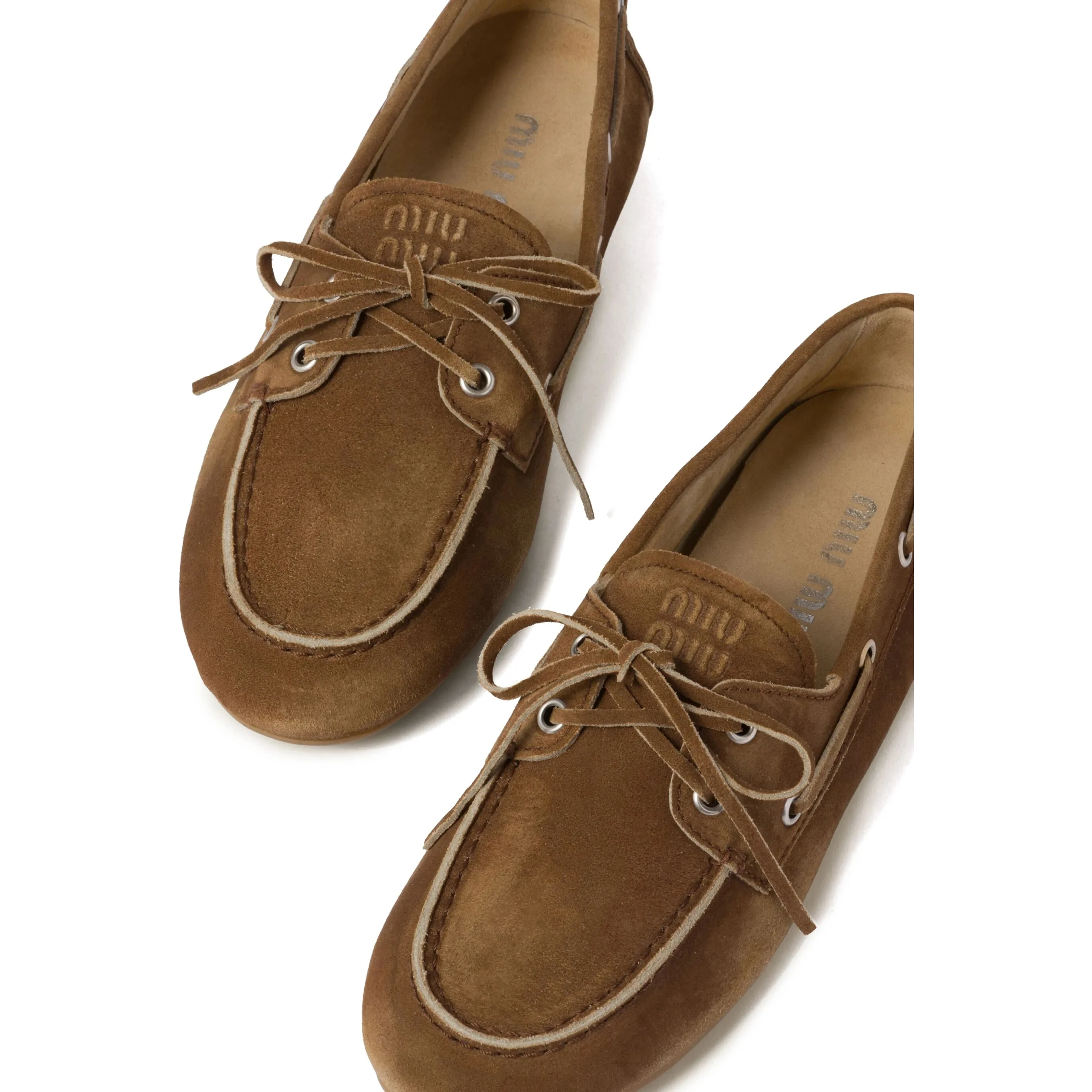 Miu Miu Flat shoes Cinnamon