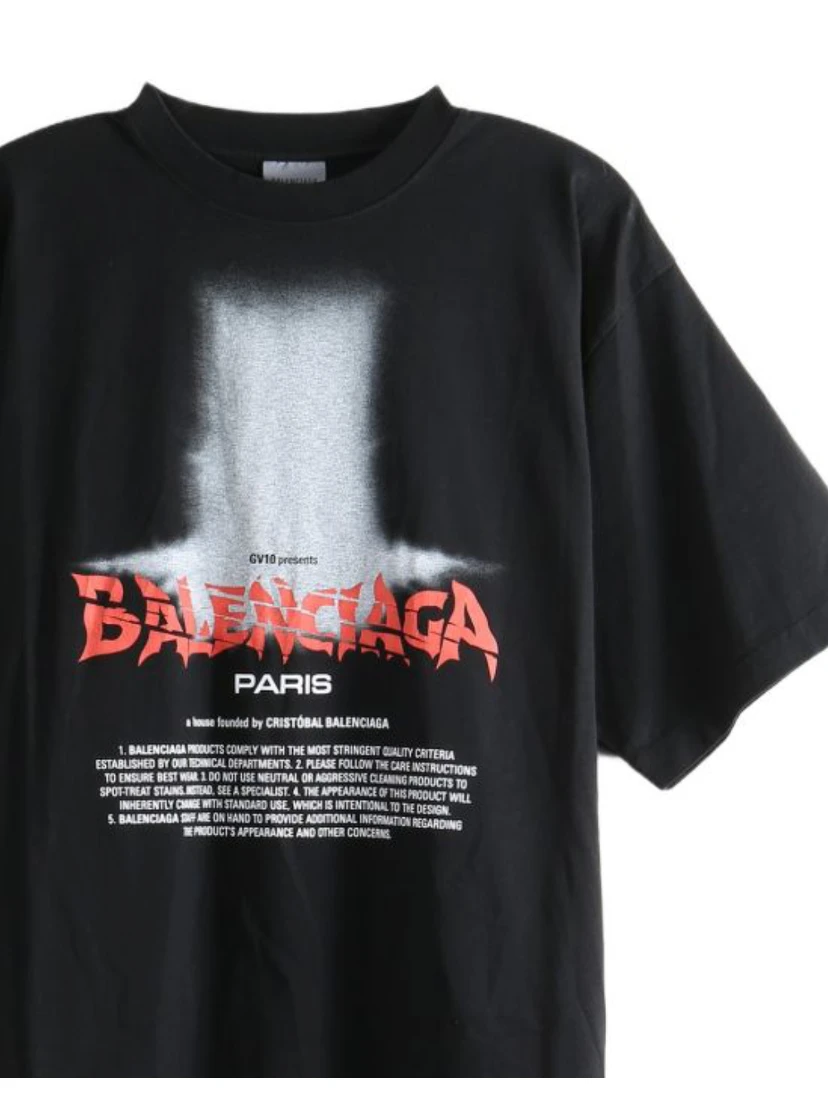 Balenciaga T-shirts and Polos Black