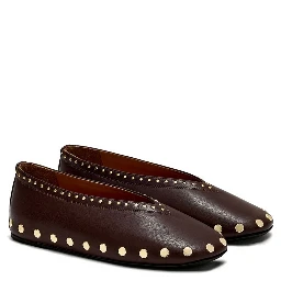 GANNI Flat shoes Coffe