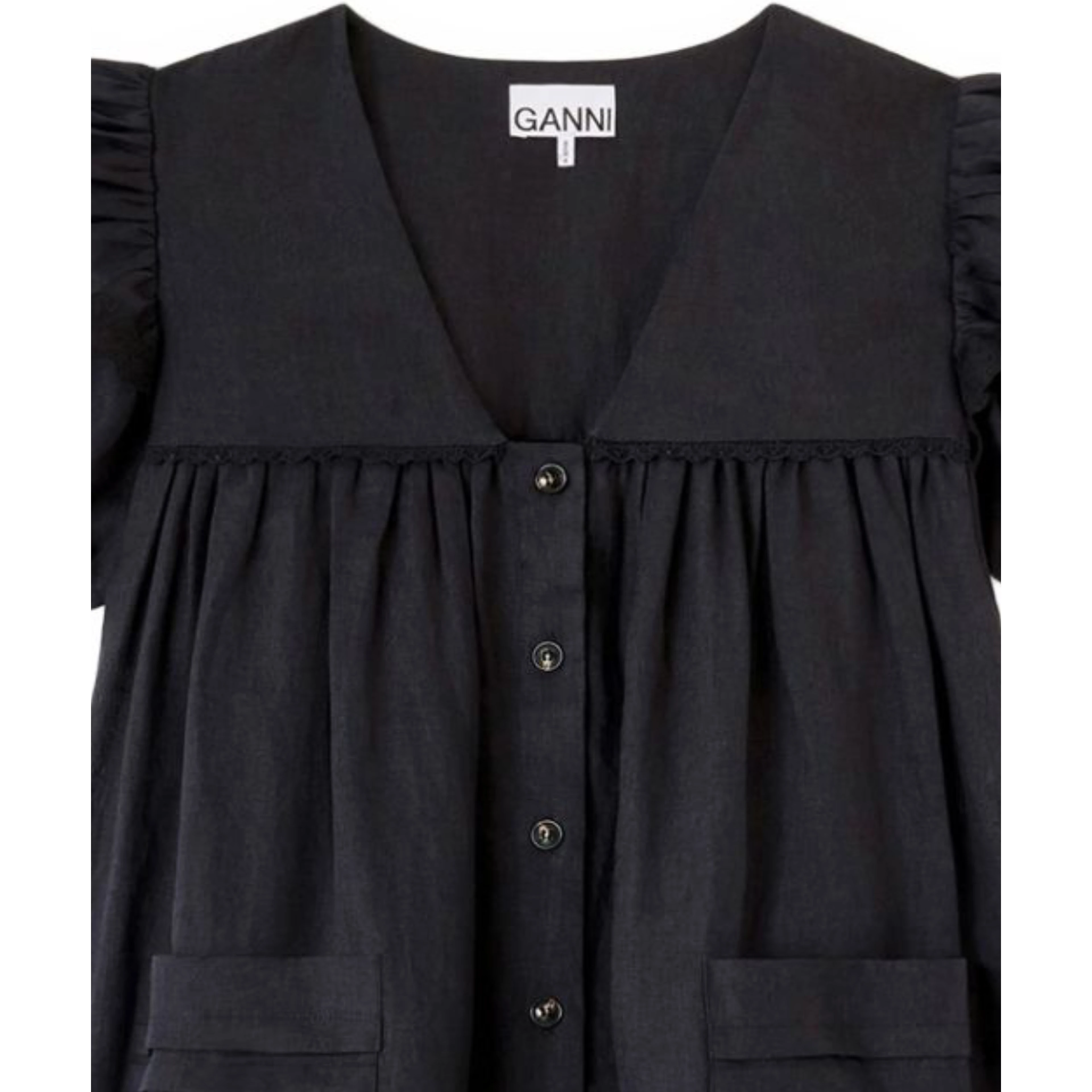 GANNI Dresses Black