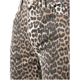 GANNI Trousers Leopard