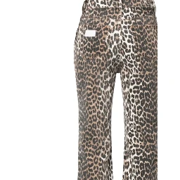 GANNI Trousers Leopard