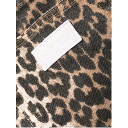 GANNI Trousers Leopard