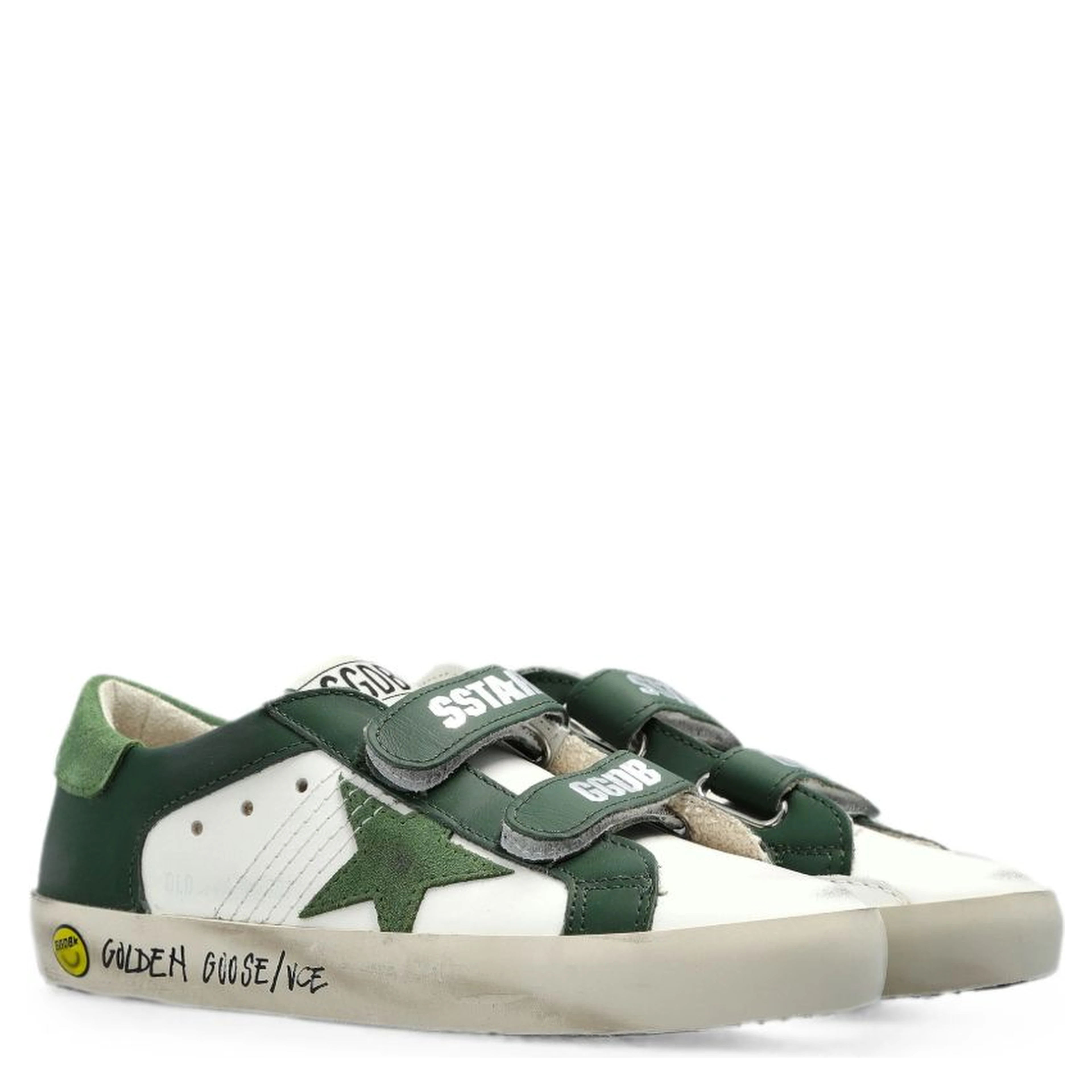Golden Goose Kids Sneakers White/ Green