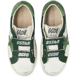 Golden Goose Kids Sneakers White/ Green
