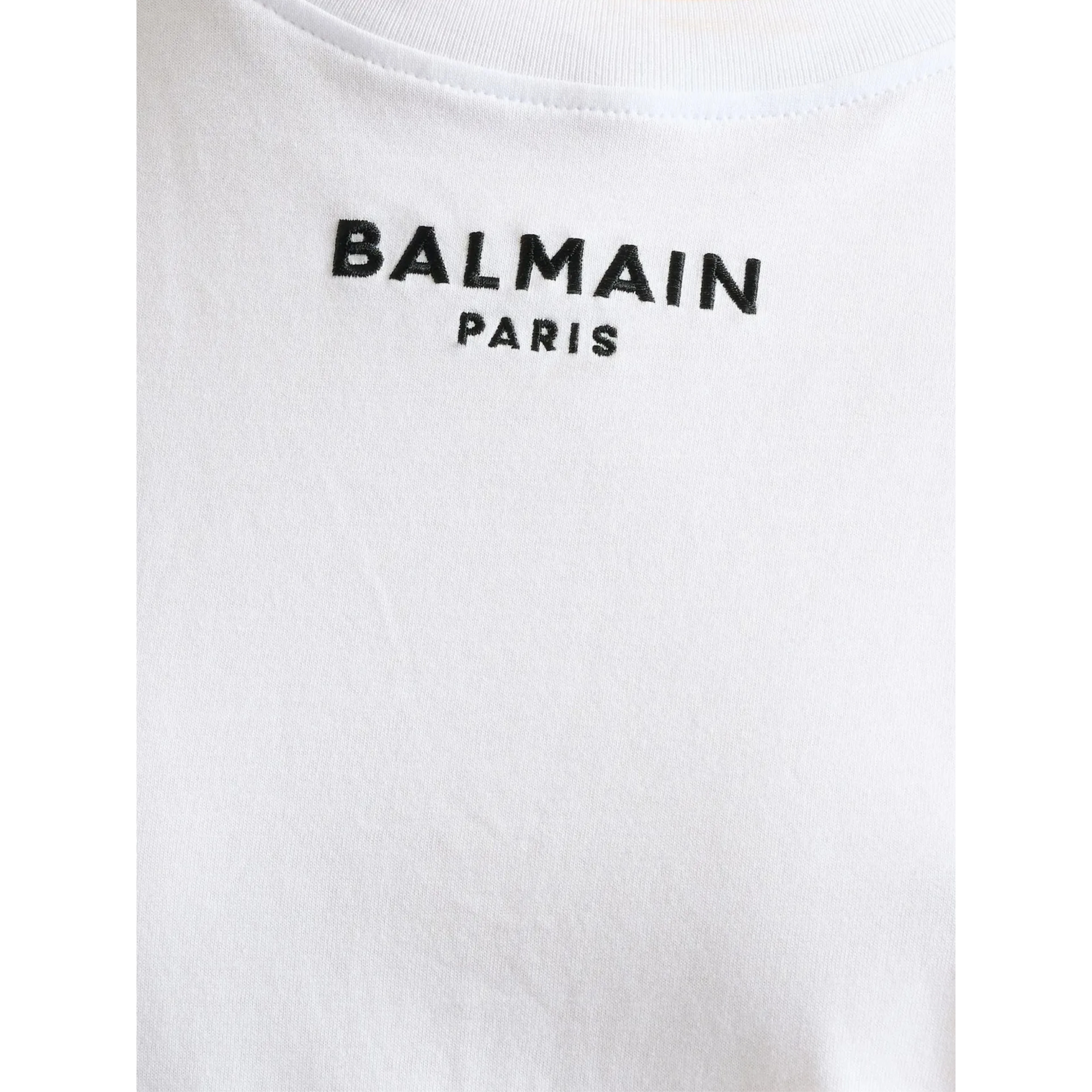 Balmain T-shirts and Polos White/black